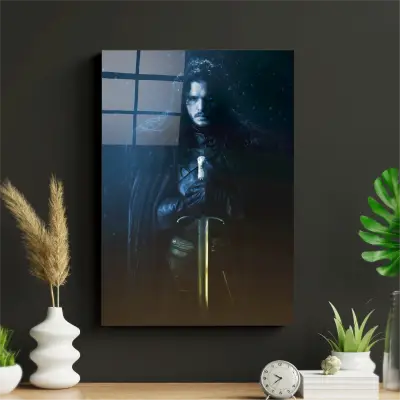 Game Of Thrones Jon Snow Metal Poster Tablo - 1