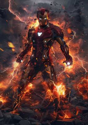 Iron Man Metal Poster Tablo - 2