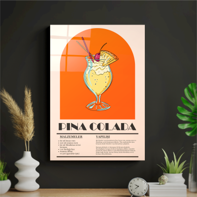 Pina Colada Metal Poster Tablo - 1