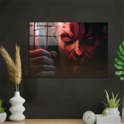 Star Wars Darth Maul Metal Poster Tablo - 1